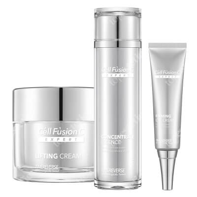 Cell Fusion C Expert Timereverse MINI KIT ZESTAW Krem przeciwstarzeniowy 5 ml + Emulsja liftingująco - napinająca 20 ml + Krem liftingujący do delikatnej okolicy oczu 5 ml