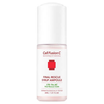 Cell Fusion C Final Rescue Syrup Ampoule Różowy syrop łagodzący podrażnienia 30 ml