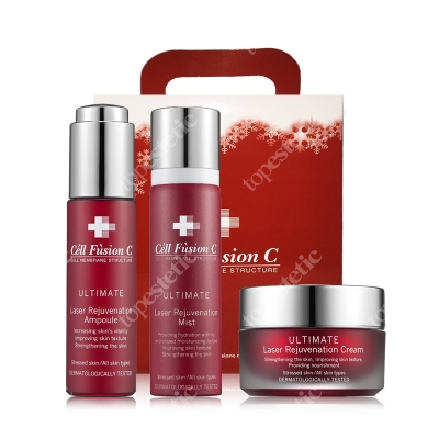 Cell Fusion C Laser Rejuvenation Cream + Ampoule + Mist ZESTAW Krem 30 ml + Serum 30 ml + Mgiełka 60 ml