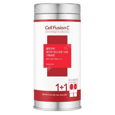 Cell Fusion C Laser Sunscreen 100 SPF 50+ PA+++ ZESTAW Krem z filtrem 2x 35 ml