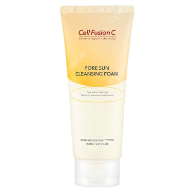 Cell Fusion C Pore Sun Cleansing Foam Pianka do oczyszczania twarzy z filtrów przeciwsłonecznych 150 ml