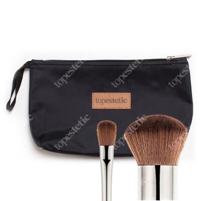Clare Blanc Makeup Brushes Set ZESTAW Pędzel do korektora (FB 03) 1 szt. + Pędzel do podkładów mineralnych (FB 05) 1 szt. + Kosmetyczka 1 szt.
