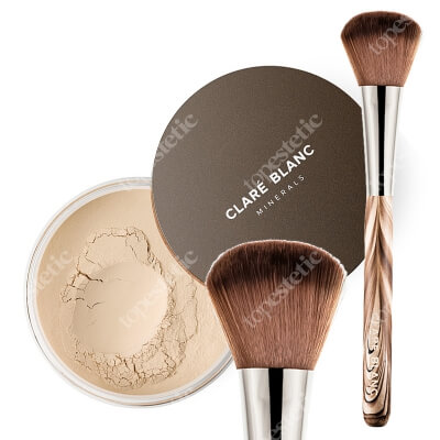 Clare Blanc Matte Veil 06 + Powder Brush ZESTAW Puder matujący (Matte Veil 06) 16 g + Pędzel (FB 06) 1 szt.