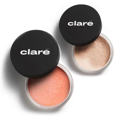 Clare Body Magic Dust + Jelly Blush 728 ZESTAW Puder rozświetlający (kolor Wet Skin 05) 1,5 g + Róż do policzków (Jelly Blush 728) 3 g