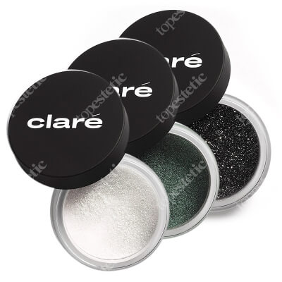 Clare Eye Shadow Trio III ZESTAW Naked Violet 1,5 g + Bottle Green 889 1,6 g + Silver Black 927 1,2 g