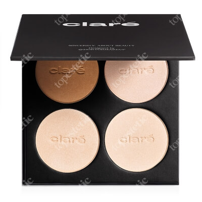 Clare Makeup Surgery - Silk Luminizing Paleta 4 jedwabistych pudrów rozświetlających 4x8 g