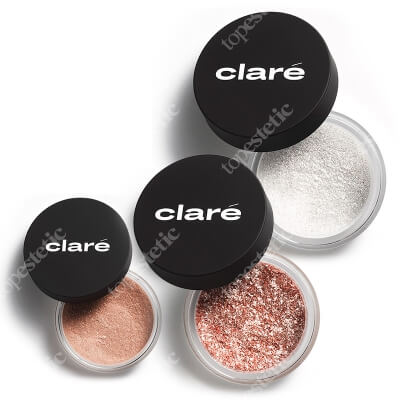 Clare Naked Candy + Pink Sand + Oh! Glow ZESTAW Cień (Naked Candy 928) 1,6 g + Cień (Pink Sand 924) 1,4 g + Puder rozświetlający (Night Light 27) 1 g