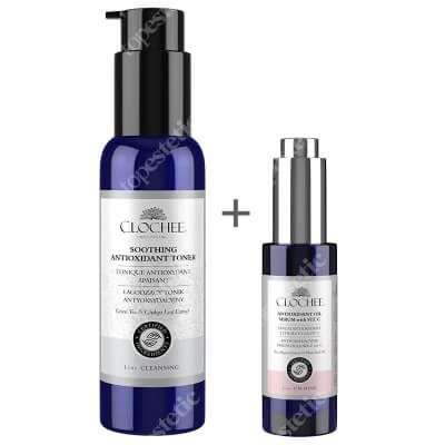 Clochee Antioxidant Set ZESTAW Tonik antyoksydacyjny 100 ml + Antyoksydacyjne serum olejowe z witaminą C 30 ml