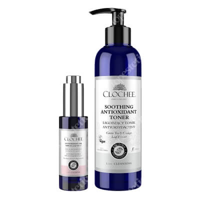 Clochee Antioxidant To Skin ZESTAW Tonik 250 ml + Serum olejowe z witaminą C 30 ml