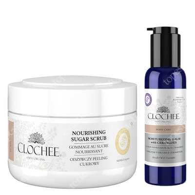 Clochee Body Care ZESTAW Peeling cukrowy 250 ml + Balsam do ciała 100 ml