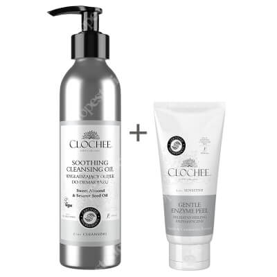 Clochee Fresh And Clean Set ZESTAW Peeling enzymatyczny 100 ml + Olejek do demakijażu 250 ml