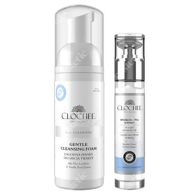 Clochee Hydroactive Set ZESTAW Pianka do mycia twarzy 150 ml + Hydroaktywny sorbet 50 ml