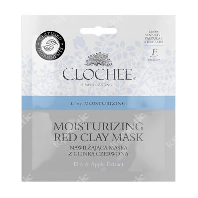 Clochee Moisturising Red Clay Mask nawilżająca maska z glinką czerwoną 2x6 ml