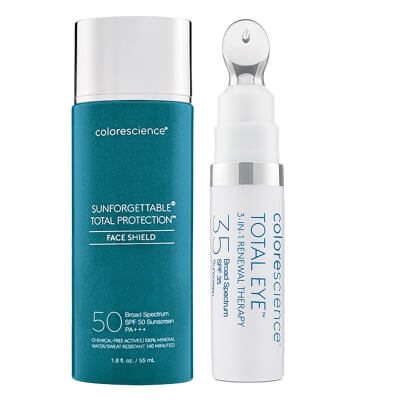 Colorescience EyeLift Protection Duo ZESTAW Minerały w emulsji do twarzy ( kolor Classic ) 55 ml + Korektor pod oczy 3 w 1 (kolor Fair) 7 ml