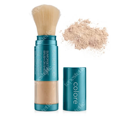 Colorescience Sunforgettable Brush-On Shield SPF 30 Mineralny puder ochronny w pędzlu (kolor Medium) 4,3 g