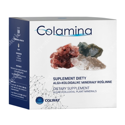 Colway Colamina Suplement diety Algi+Koloidalne Minerały Roślinne 100 kaps.