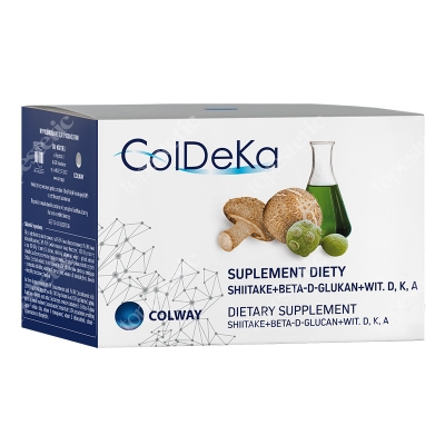 Colway ColDeKa Suplement diety Shitake + BetaDGlutan + Wit. D,K,A 60 kaps.