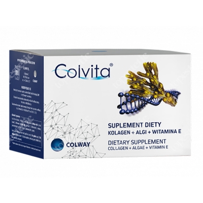 Colway Colvita Suplement diety Kolagen + Algi + Wit. E 120 kaps.