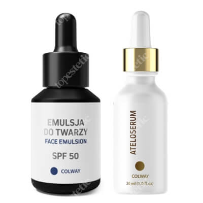 Colway Day Care Set ZESTAW Serum intensywnie nawilżające i regenerujące 30 ml + Emulsja do twarzy SPF 50 30 ml