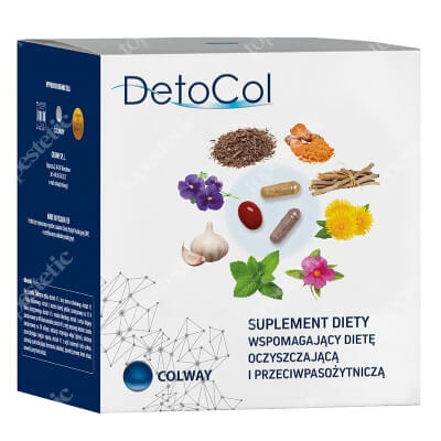 Colway DetoCol Suplement diety wspomagający dietę oczyszczającą i przeciwpasożytniczą 90 kaps.