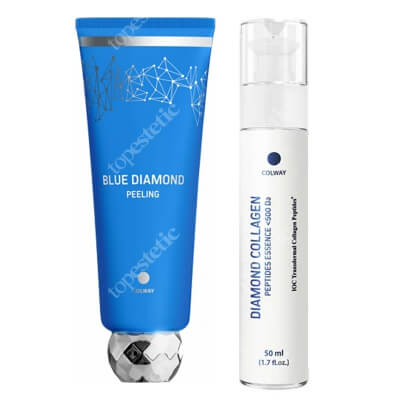 Colway Diamond Shine ZESTAW Peeling diamentowy 75 ml + Kolagen diamentowy 50 ml