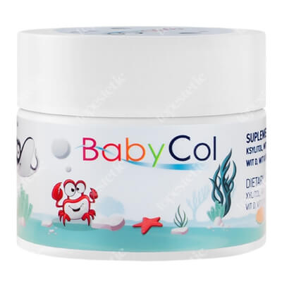 Colway International Baby Col Kombinacja kolagenu rybiego oraz witamin D i K oraz ekstrakt z dzikiej róży 60 szt