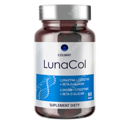 Colway LunaCol Suplement diety Lunazyna, Lizozym, Beta-D-Glukan 60 kaps.
