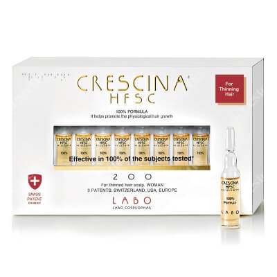 Crescina HFSC 100% Re-Growth 200 For Women Panaceum na rzednące włosy dla kobiet 20 x 3,5 ml