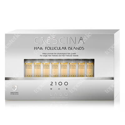 Crescina HFSC Hair Follicular Island 2100 Man Kuracja stymulująca odrastanie włosów 2100 dla mężczyzn 20 x 3,5 ml.