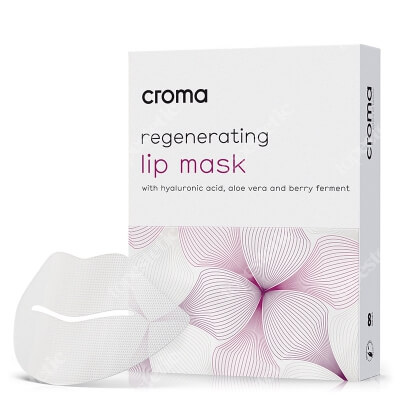 Croma Regenerating Lip Mask Regenerująca maska na usta z kwasem hialuronowym, aloesem i fermentem jagodowym 8 szt.