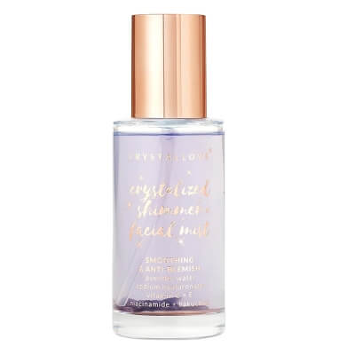 Crystallove Amethyst Shimmer Facial Mist Kojąca mgiełka do twarzy z ametystem i lawendą 100 ml
