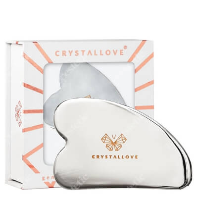 Crystallove Cryo Ice Gua Sha Płytka do masażu twarzy gua sha ze stali nierdzewnej 1 szt