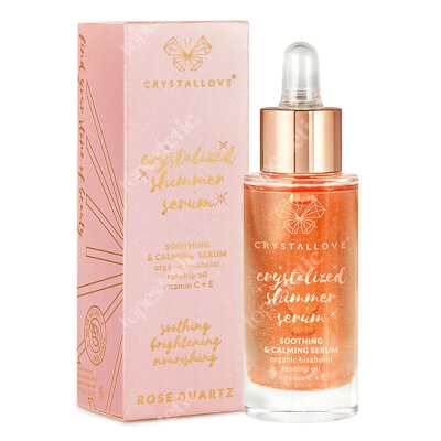 Crystallove Rose Quartz Shimmer Serum Serum z kwarcem różowym i bisabololem 30 ml