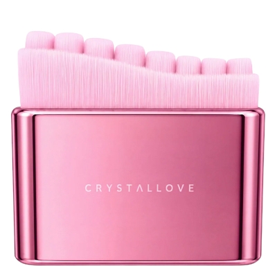 Crystallove V-Shape Contour Face Brush Pink Szczotka do drenażu limfatycznego twarzy, szyi i dekoltu 1 szt