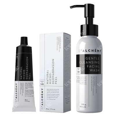 Dalchemy Gentle cleansing ZESTAW Peeling do twarzy 50 ml + Łagodny koncentrat oczyszczający 125 ml