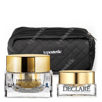 Declare Luxury Caviarperfection Set ZESTAWLuksusowy krem przeciwzmarszczkowy 50 ml + Luksusowy krem przeciwzmarszczkowy do skóry wokół oczu 15 ml + kosmetyczka 1 szt