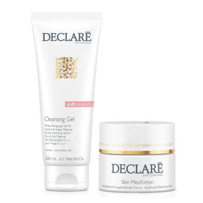 Declare Soft Care ZESTAW Delikatny żel oczyszczający 200 ml + Krem łagodząco- kojący 50 ml