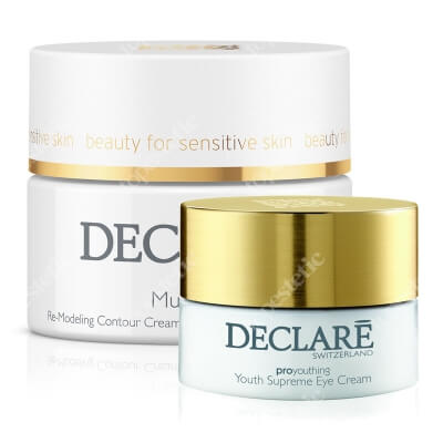 Declare Youth Supreme Eye Cream + Multi Lift Re-Modeling Contour Cream ZESTAW Młodzieńcza doskonałość, Krem odmładzający pod oczy 15 ml + Krem napinający kontury twarzy 50 ml