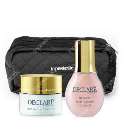 Declare Youth Supreme Set ZESTAW Wzbogacony krem odmładzający 50 ml + Serum odmładzające 50 ml + Kosmetyczka 1 szt