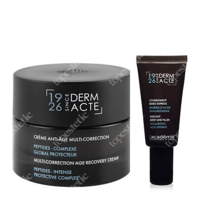 Derm Acte Anti-Age Set ZESTAW Koncentrat wypełniający zmarszczki 15 ml + Odmładzający krem peptydowy 50 ml