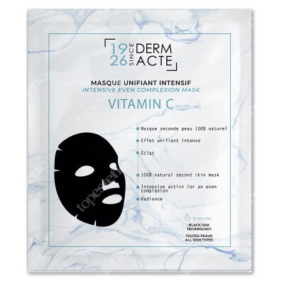 Derm Acte Intensive Even Complexion Mask Intensywna maska z witaminą C i węglem drzewnym z dębu 20 ml