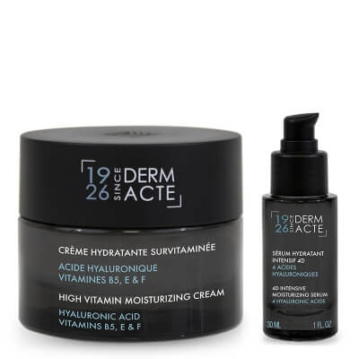 Derm Acte Super Moisture Skin ZESTAW Intensywne serum nawilżające 4D 30 ml + Multiwitaminowy krem nawilżający 50 ml