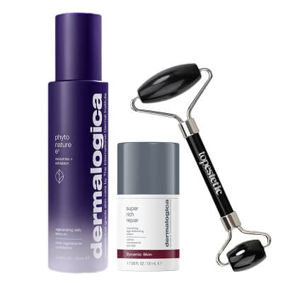 Dermalogica Advanced Skin Regeneration ZESTAW Produkt regenerujący z egzosomami 100 ml + Krem regenerujący 50 g + Roller obsydian 1 szt