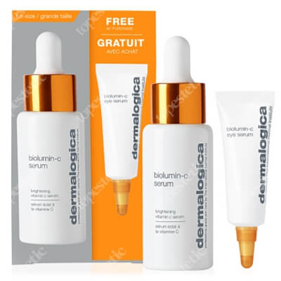 Dermalogica BioLumin-C Box ZESTAW Rozjaśniające serum z witaminą C 30 ml + Energizujące serum wokół oczu z witaminą C 6 ml