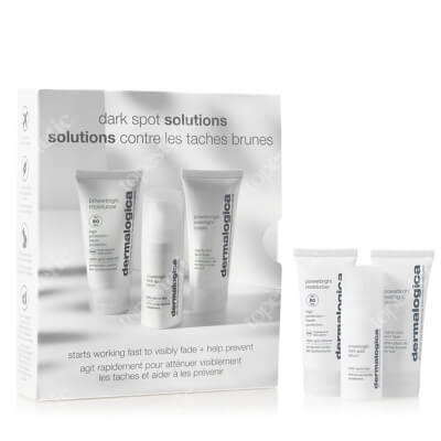 Dermalogica Dark Spot Solutions Kit ZESTAW Innowacyjne serum 10 ml + Zaawansowany krem na dzień SPF 50. 12 ml + Odżywczy krem na noc 15 ml