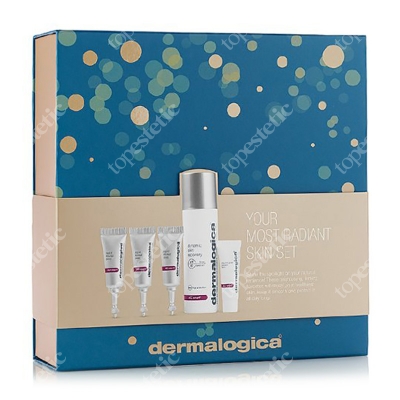 Dermalogica Your Most Radiant Skin Set ZESTAW Ochronny krem regenerujący 50 ml + Krem redukujący oznaki starzenia okolic oczu i ust 5 ml + Kuracja peelingami 3x3 ml