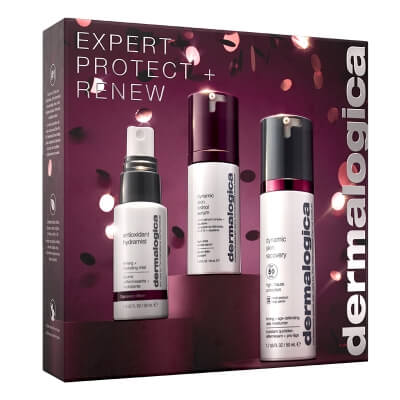 Dermalogica Expert Protect + Renew ZESTAW Antyoksydacyjna mgiełka nawilżająca 30 ml + Serum z multi-retinoidami 30 ml + Ochronny krem regenerujący z filtrem 50 ml