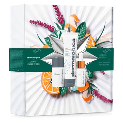Dermalogica Our Best And Brightest ZESTAW Krem odżywczy do skóry normalnej i suchej 50 ml + Enzymatyczny puder ryżowy 13 g + Rozjaśniające serum z witaminą C, 10 ml