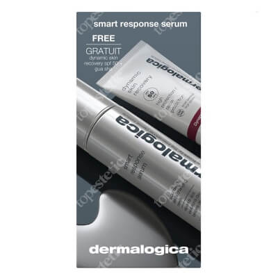 Dermalogica Smart Response Serum ZESTAW Wielofunkcyjne serum do twarzy 30 ml + Ochronny krem regenerujący z filtrem 12 ml + Gua Sha 1 szt