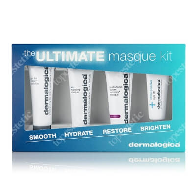 Dermalogica The Ultimate Masque Kit ZESTAW Kremowo – żelowa aktywna maska 6 ml + Maseczka o działaniu rewitalizującym 10 ml + Maska nawilżająca 10 ml + Peeling 10 ml